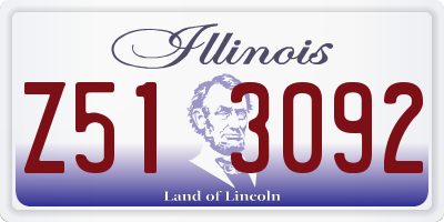IL license plate Z513092