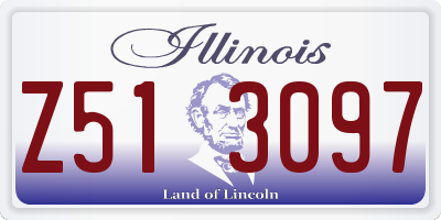 IL license plate Z513097