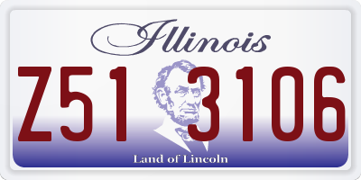 IL license plate Z513106