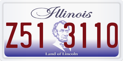 IL license plate Z513110