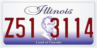 IL license plate Z513114
