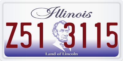 IL license plate Z513115