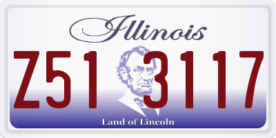 IL license plate Z513117