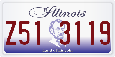 IL license plate Z513119