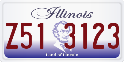 IL license plate Z513123
