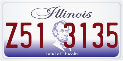 IL license plate Z513135