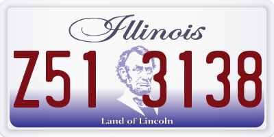 IL license plate Z513138