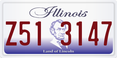 IL license plate Z513147