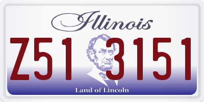 IL license plate Z513151