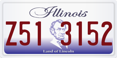 IL license plate Z513152