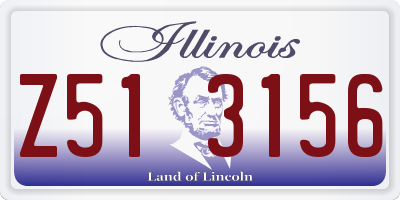 IL license plate Z513156