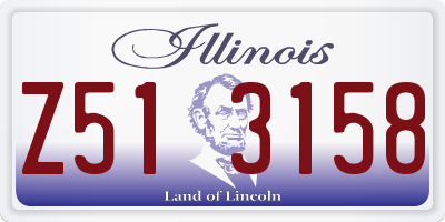 IL license plate Z513158