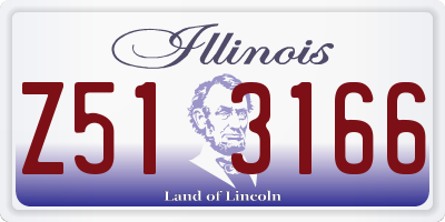 IL license plate Z513166