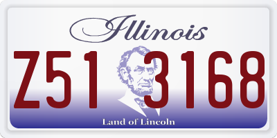 IL license plate Z513168