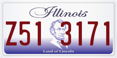 IL license plate Z513171