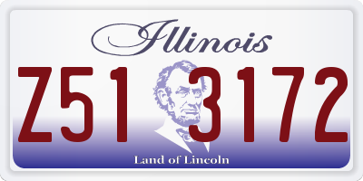 IL license plate Z513172