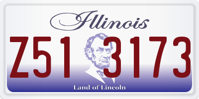 IL license plate Z513173