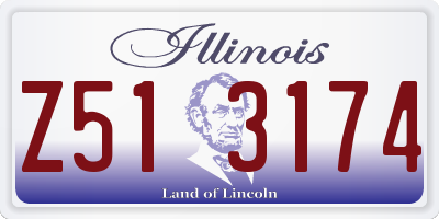 IL license plate Z513174