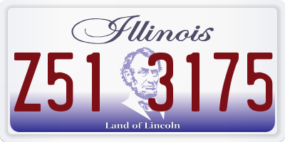 IL license plate Z513175