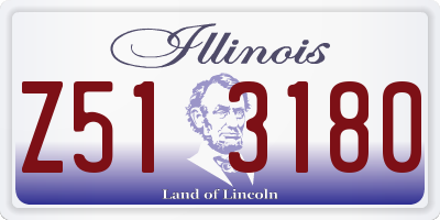 IL license plate Z513180