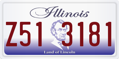 IL license plate Z513181