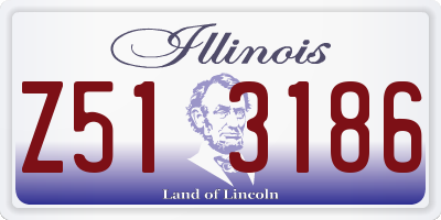 IL license plate Z513186