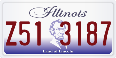 IL license plate Z513187