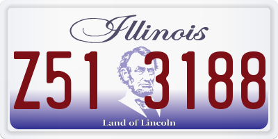IL license plate Z513188