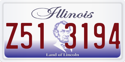 IL license plate Z513194