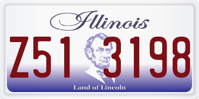 IL license plate Z513198