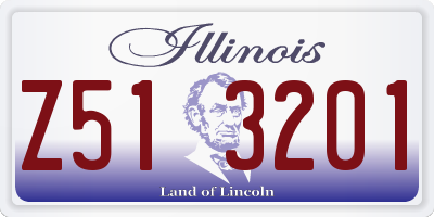 IL license plate Z513201