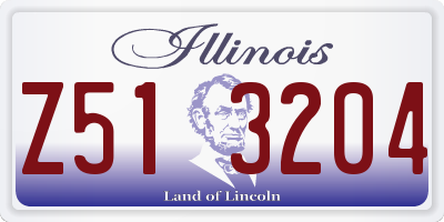 IL license plate Z513204