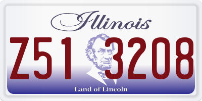 IL license plate Z513208