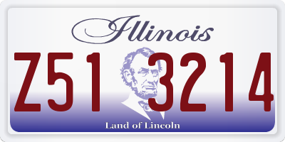 IL license plate Z513214