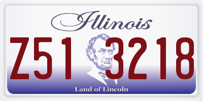 IL license plate Z513218