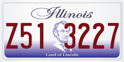 IL license plate Z513227