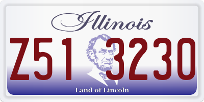 IL license plate Z513230