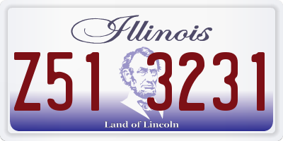 IL license plate Z513231