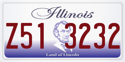 IL license plate Z513232