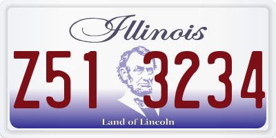 IL license plate Z513234