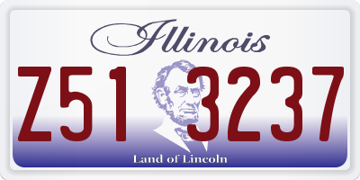 IL license plate Z513237