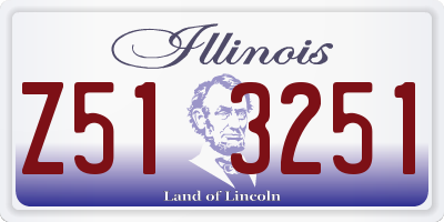 IL license plate Z513251