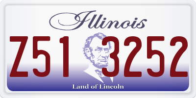 IL license plate Z513252