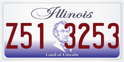 IL license plate Z513253