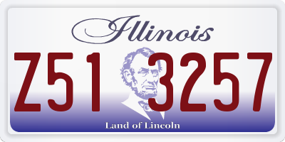 IL license plate Z513257