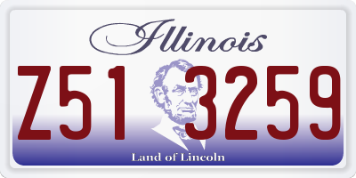 IL license plate Z513259