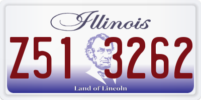 IL license plate Z513262