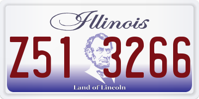 IL license plate Z513266
