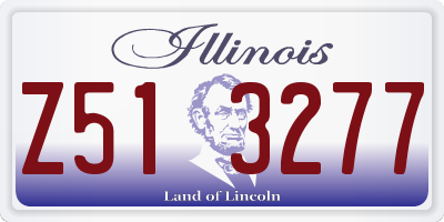 IL license plate Z513277