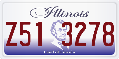 IL license plate Z513278
